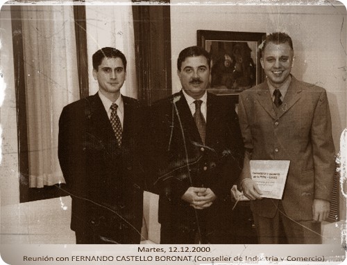 Reunión con Fernando Castelló Boronat (Conseller de Industria y Comercio) - Martes 12/12/2000