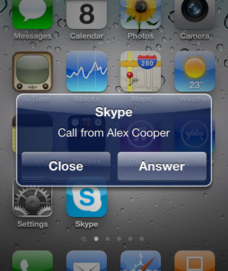Skype multitarea para el iPhone